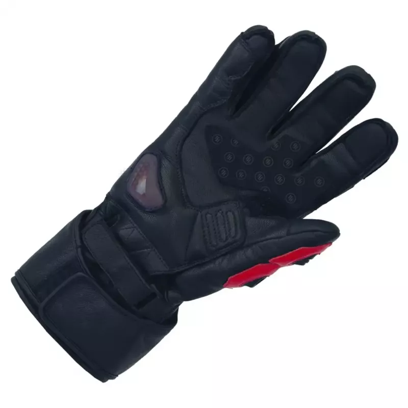 Rukavice Glovii GDBL motocyklové polyester koža dospelí 800 g