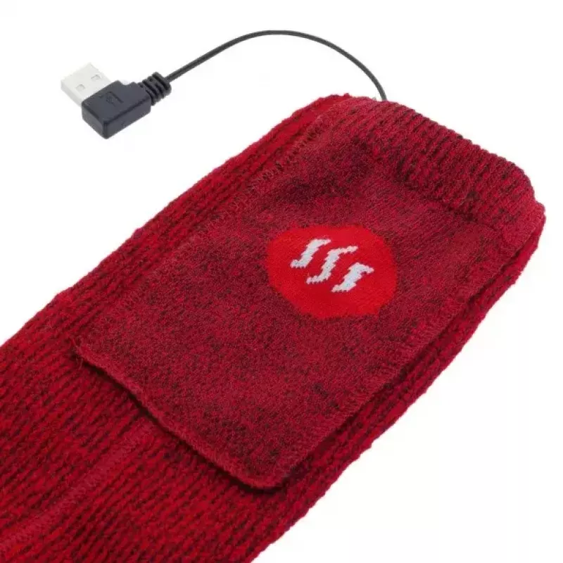 Glovii GQ3M vyhrievané ponožky s diaľkovým ovládaním, unisex, veľkosť M (35-40), červené