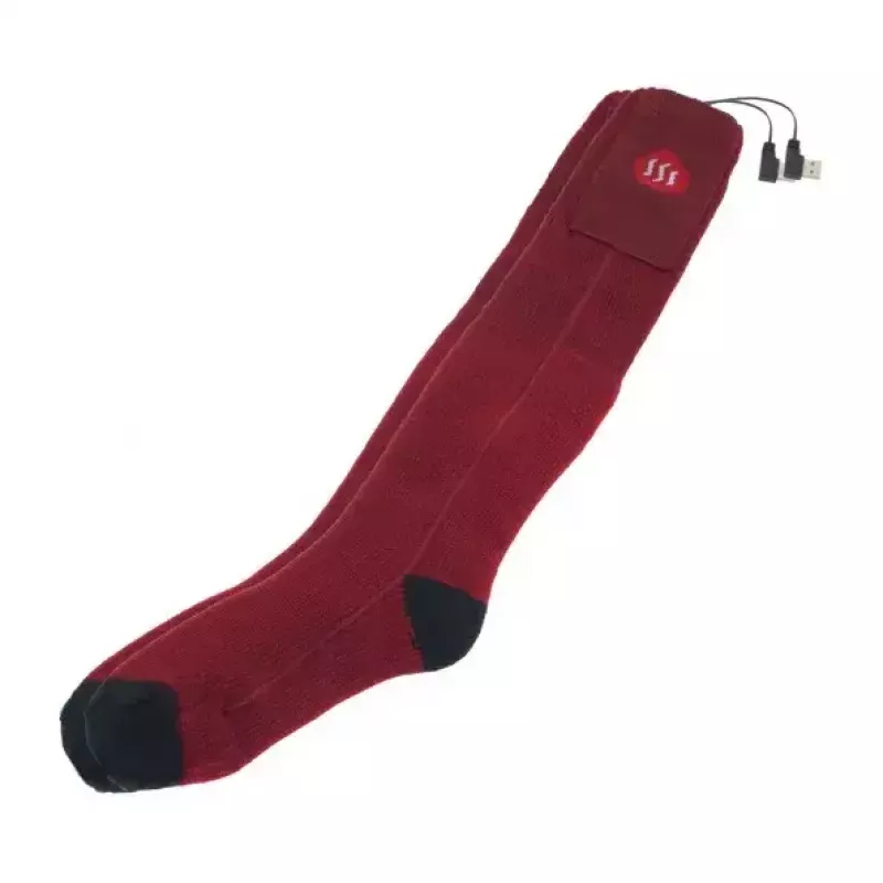 Glovii GQ3M vyhrievané ponožky s diaľkovým ovládaním, unisex, veľkosť M (35-40), červené