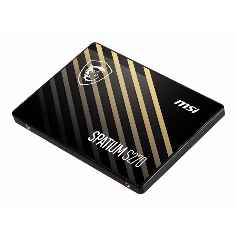 2,5 palcový SATA III SSD MSI SPATIUM S270 240GB — 3D NAND, 6 Gbit/s, 400 MB/s