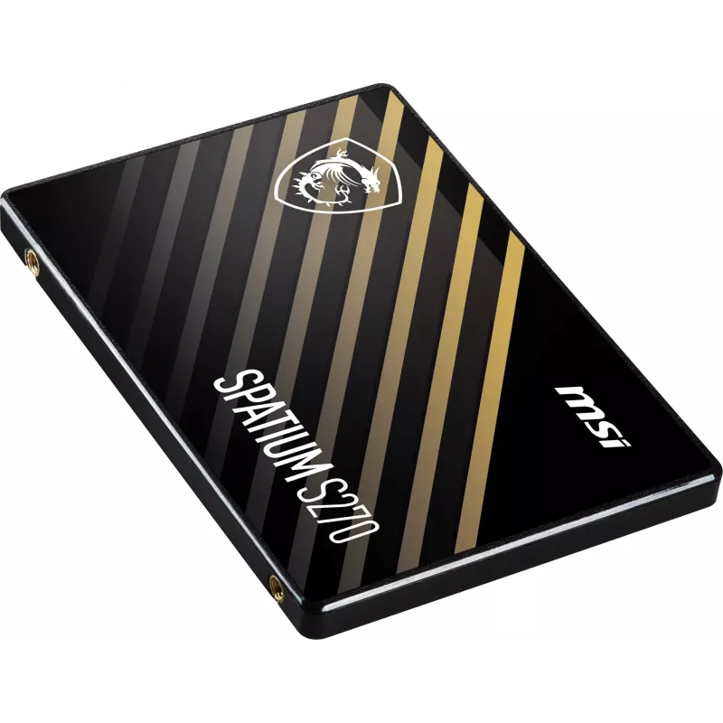 2,5 palcový SATA III SSD MSI SPATIUM S270 480 GB — 3D NAND, 450 MB/s zápis, 2 mil. hodín MTBF