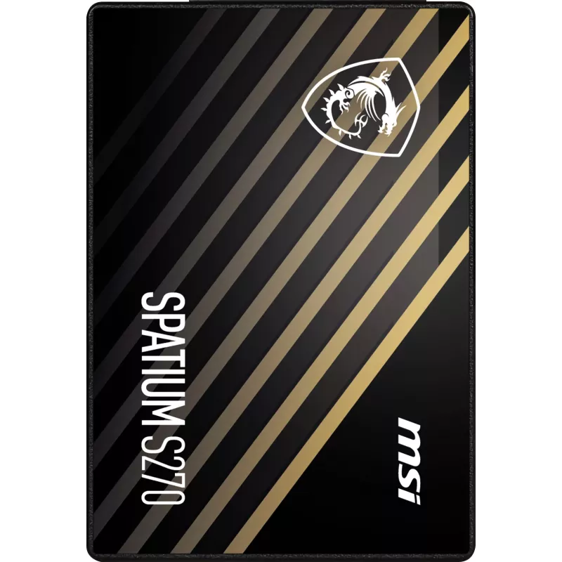 2,5 palcový SATA III SSD MSI SPATIUM S270 480 GB — 3D NAND, 450 MB/s zápis, 2 mil. hodín MTBF