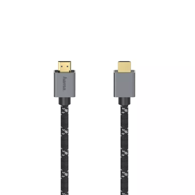 Hama 00200504 HDMI kábel 2 m HDMI Type-A (štandard) čierny, sivý