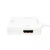 LogiLink CV0045A adaptér z Mini DisplayPort na HDMI/DVI/DisplayPort, 4K, 0,15 m, biely