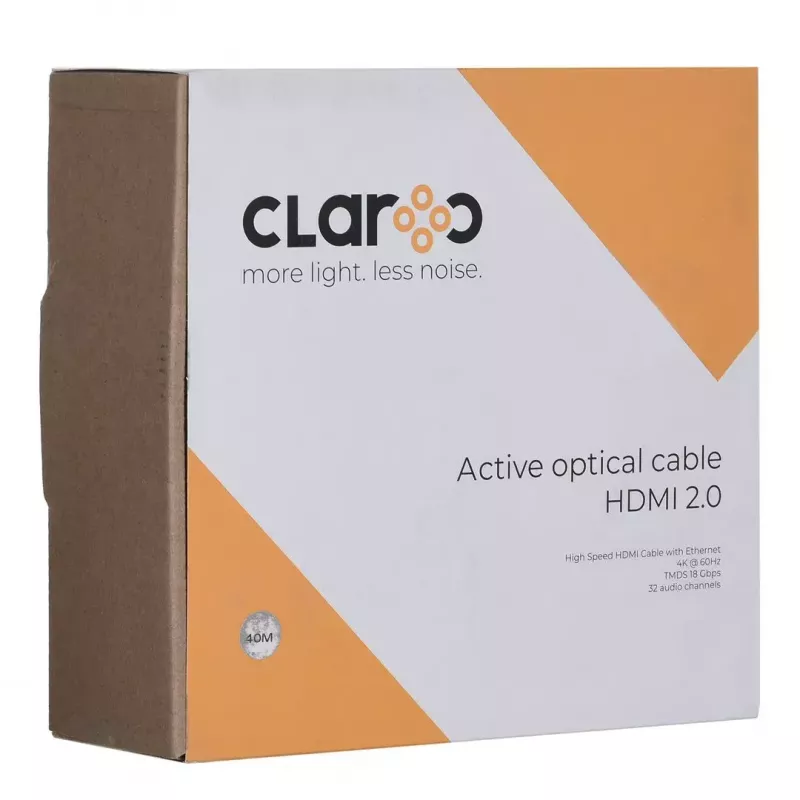 claroc FEN-HDMI-20-40M, vláknový HDMI kábel, Active Optical kábel (AOC) HDMI 2.0, 4K, 40 m