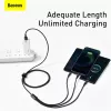 3-in-1 USB kábel Baseus Tungsten Gold CAMLTWJ-01