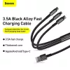 3-in-1 USB kábel Baseus Tungsten Gold CAMLTWJ-01