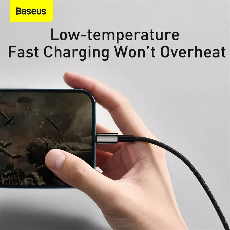 3-in-1 USB kábel Baseus Tungsten Gold CAMLTWJ-01