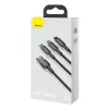 3-in-1 USB kábel Baseus Tungsten Gold CAMLTWJ-01