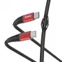 Hama Extreme USB kábel USB 2.0 1,5 m USB-C čierny, červený