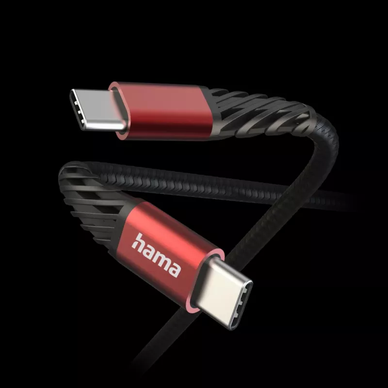 Hama Extreme USB kábel USB 2.0 1,5 m USB-C čierny, červený