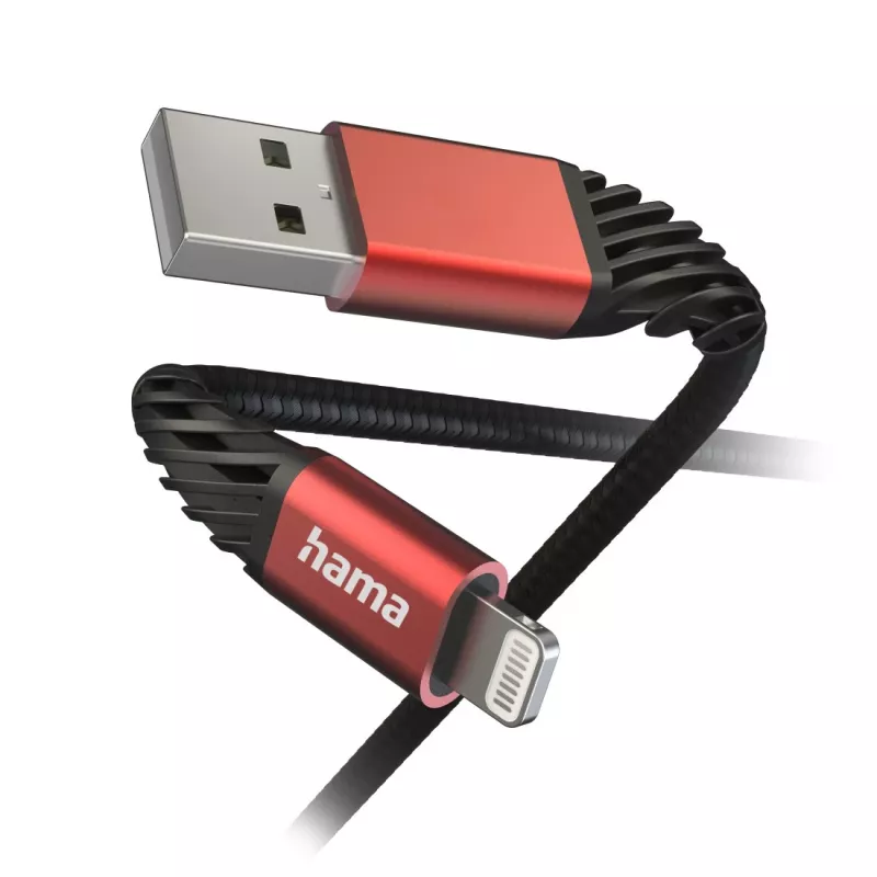 Hama Extreme Lightning to USB A kábel 1,5 m 2,4 A