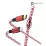 Hama Reflective kábel 1,5 m červený Lightning na USB-C 3 A