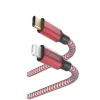 Hama Reflective kábel 1,5 m červený Lightning na USB-C 3 A