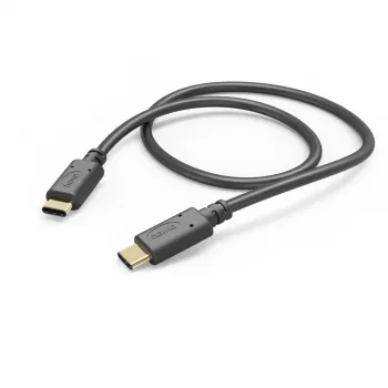 Hama nabíjací kábel, USB-C - USB-C, 1 m, čierny