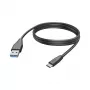 Hama 00201597 USB kábel USB 2.0 3 m USB C USB A čierny