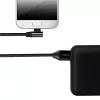 LogiLink CU0142 kábel USB 2.0, USB-A na Micro-USB B (uhlový 90°), opletený, 1 m, čierny