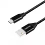 USB kábel LogiLink CU0143 USB 2.0 0,3 m USB A Micro-USB B čierna