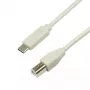 LogiLink CU0160 kábel USB 2.0 USB-C – USB-B, 1 m, sivý