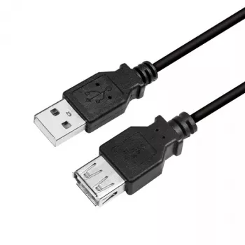 USB kábel LogiLink CU0012B 5m USB 2.0 A na A čierny