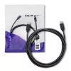 Qoltec 52352 kábel USB-C na USB-C, USB 3.1, 5 Gbit/s, 2,5 m, čierny