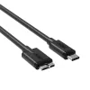 Unitek Y-C475BK kábel USB-C na Micro-USB B, USB 3.0, 1 m, čierny