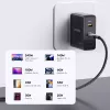 Unitek C14110GY-2M nabíjací kábel USB-C na USB-C, PD 240 W (48 V/5 A), 2 m, čierno-sivý