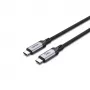 USB-C na USB-C kábel Unitek C14110GY-2M USB 3.2 Gen 1, 2 m, 5 A, 240 W, čierny