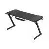 Ergonomický gamingový stôl huzaro Hero 3.3 čierny — rovná obdĺžniková doska 1400x600 mm, výška 740 mm, 15 mm doska