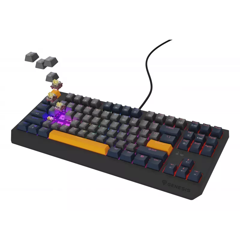 GENESIS Thor 230 TKL klávesnica herná USB QWERTY anglická modrá