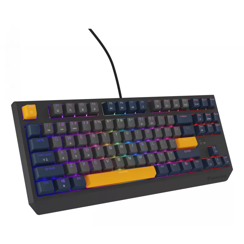 GENESIS Thor 230 TKL klávesnica herná USB QWERTY anglická modrá