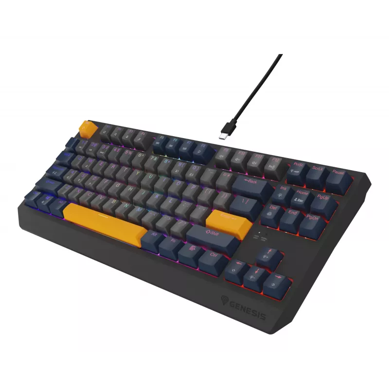 GENESIS Thor 230 TKL klávesnica herná USB QWERTY anglická modrá