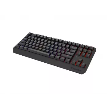 Mechanická tenkeyless herná klávesnica GENESIS Thor 230 TKL — USB, RF Wireless, Bluetooth, 87-klávesová QWERTY, sivá