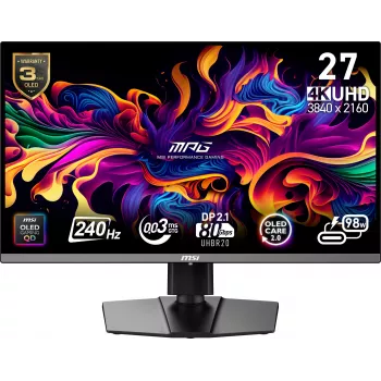 MSI MPG 272URX QD-OLED počítačový monitor 67,3 cm (26,5 palcov) 3840 x 2160 pixelov 4K Ultra HD čierny