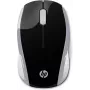 HP Wireless myš 200 (Pike Silver), obojručná, optická, RF Wireless, 1000 DPI, strieborná