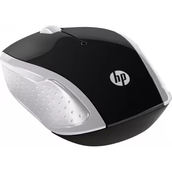 HP Wireless myš 200 (Pike Silver), obojručná, optická, RF Wireless, 1000 DPI, strieborná