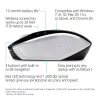 HP Wireless myš 200 (Pike Silver), obojručná, optická, RF Wireless, 1000 DPI, strieborná