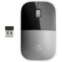 HP Z3700 strieborná bezdrôtová myš, obojručná, optická, RF Wireless, 1200 DPI, strieborná