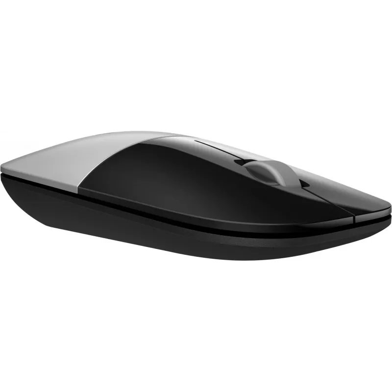 HP Z3700 strieborná bezdrôtová myš, obojručná, optická, RF Wireless, 1200 DPI, strieborná