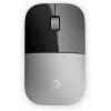 HP Z3700 strieborná bezdrôtová myš, obojručná, optická, RF Wireless, 1200 DPI, strieborná