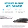 HP 410 štíhla Silver Bluetooth myš, obojručná, Bluetooth, 2000 dpi, strieborná