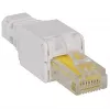 Intellinet RJ45 modulárny konektor samec, bez nástroja, Cat5/5e/6, 22-26 AWG pevné a flexibilné UTP káble