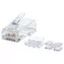 Intellinet RJ45 modulárny konektor samec Pro Line, Cat6A, UTP, 3-zinkový, pre pevný drôt, 50 µ pozlátené kontakty, balenie 80 ks