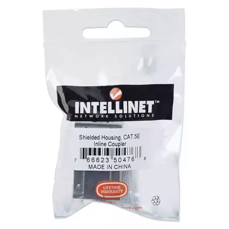 Intellinet inline spojka, Cat5e, FTP, modulárna, 8P8C konektor samica na 8P8C konektor samica, strieborná