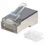 Intellinet RJ45 modulárny konektor samec Pro Line, Cat6, STP, 3-zinkový, pre pevné a lankové vodiče, 50 µ pozlátené kontakty, 90 ks