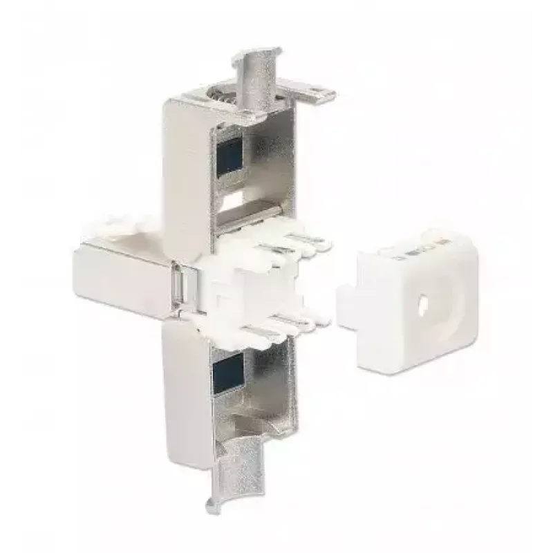 Intellinet Cat6a 10G tienený bez nástroja RJ45 modulárny konektor samec STP s pozlátenými kontaktmi