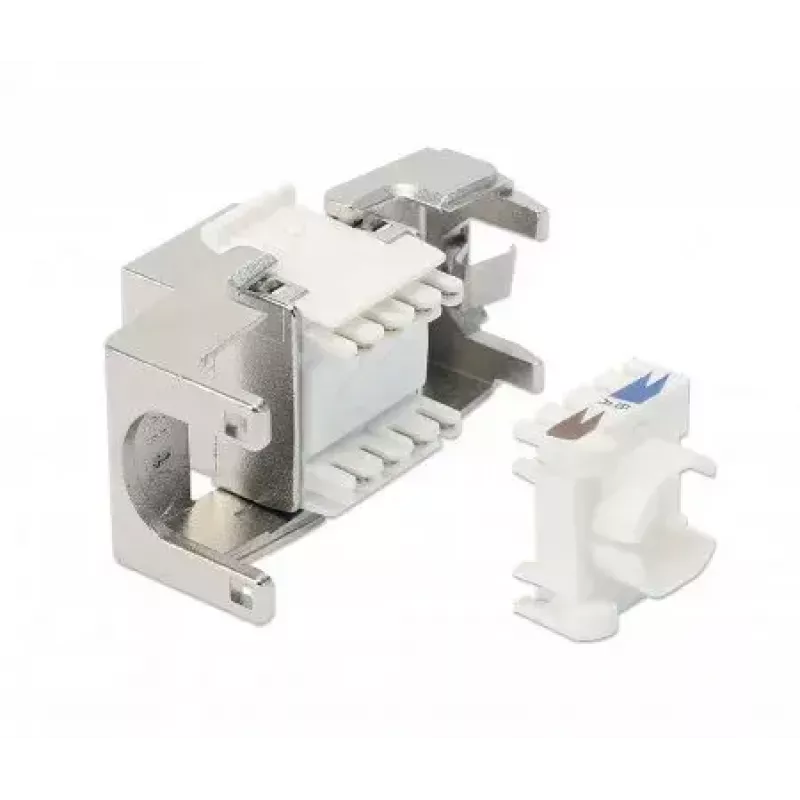 Intellinet Cat8.1 40G tienený bez nástroja Keystone jack RJ-45 strieborná