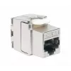Intellinet Cat8.1 40G tienený bez nástroja Keystone jack RJ-45 strieborná