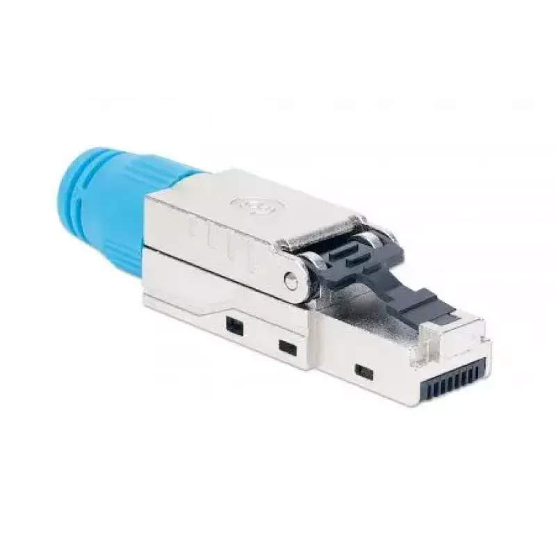 Intellinet Cat8.1 40G tienený bez nástroja RJ45 modulárny konektor samec modrý konektor samec