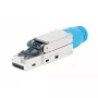Intellinet Cat8.1 40G tienený bez nástroja RJ45 modulárny konektor samec modrý konektor samec